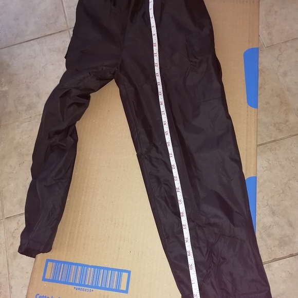 fleece lined unisex kid snow pants black - Picture 5 of 8